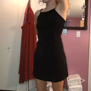 Mini black cocktail dress